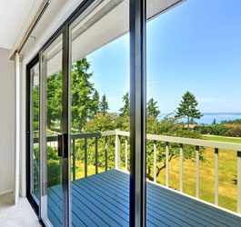Sliding Glass Doors and a Deck Sliding Glass Doors and a Deck